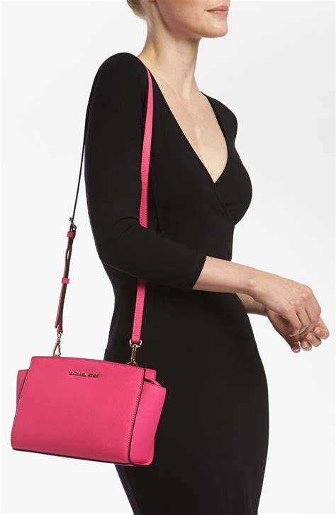 michael kors medium selma bag pink|Michael Kors large selma bag.